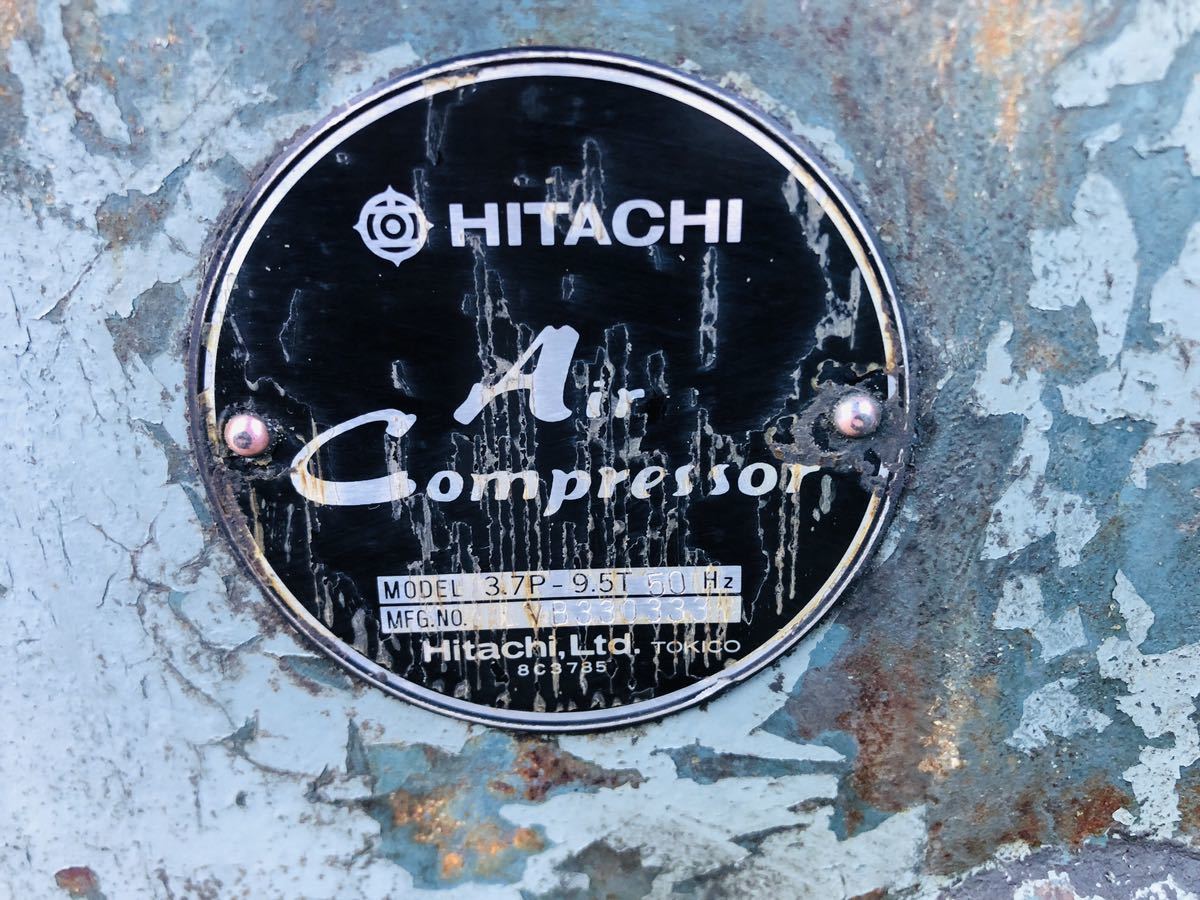  Hitachi производства воздушный компрессор be Vicon 3.7P-9.5T 50Hz рабочий товар поршневой двигатель компрессор BEBICON
