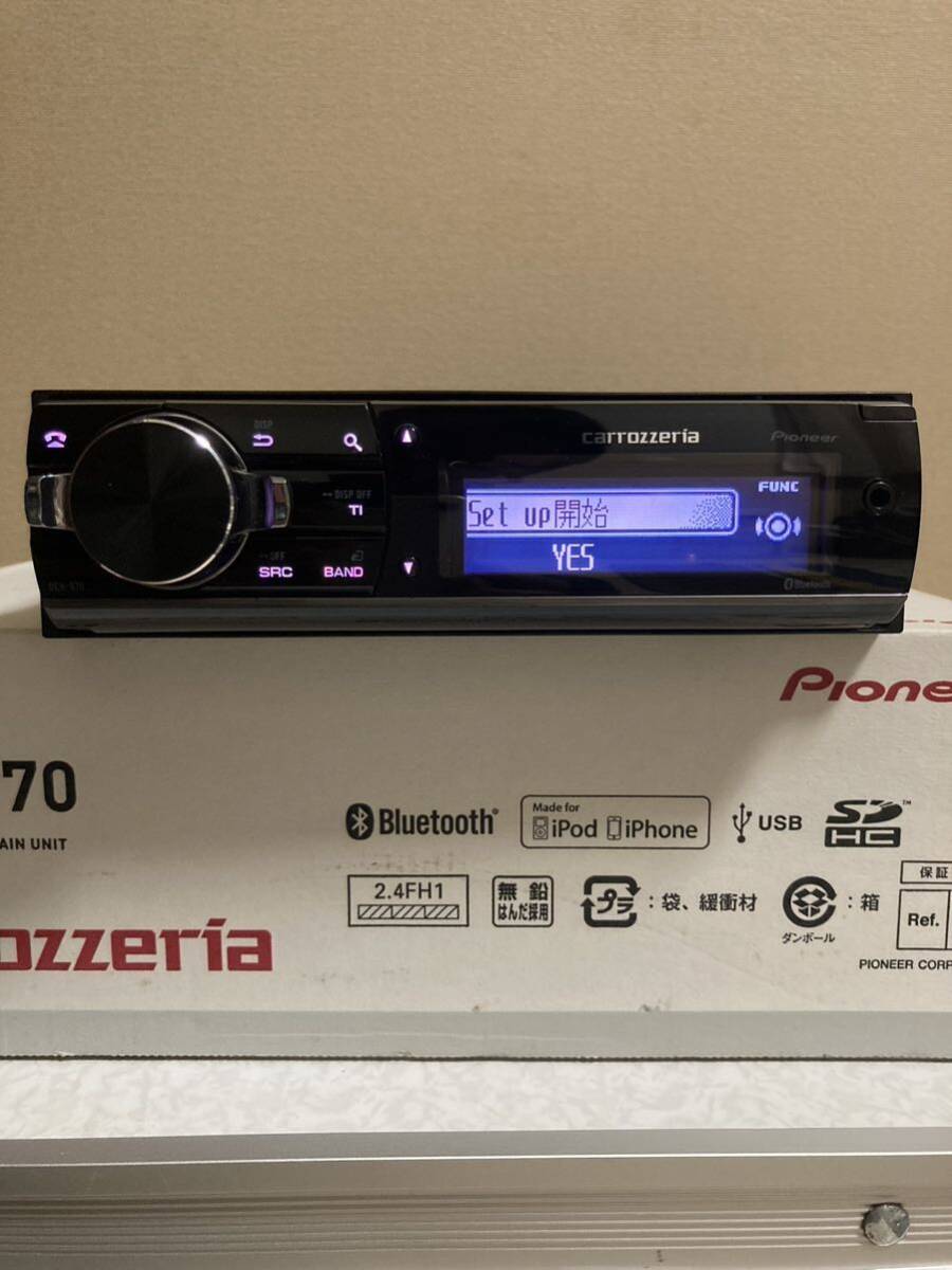 カロッツェリア 1DIN DEH-970 CD Bluetooth チューナー_画像1