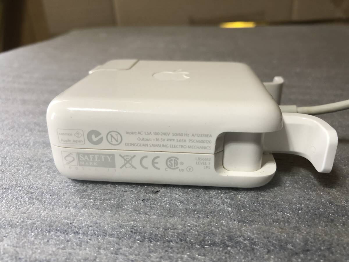 ☆ M530 『Macパーツ／美品／動作良好 』アップル純正 60W MagSafe電源アダプタ＆ACウォールプラグ／本体のみ ☆の画像4