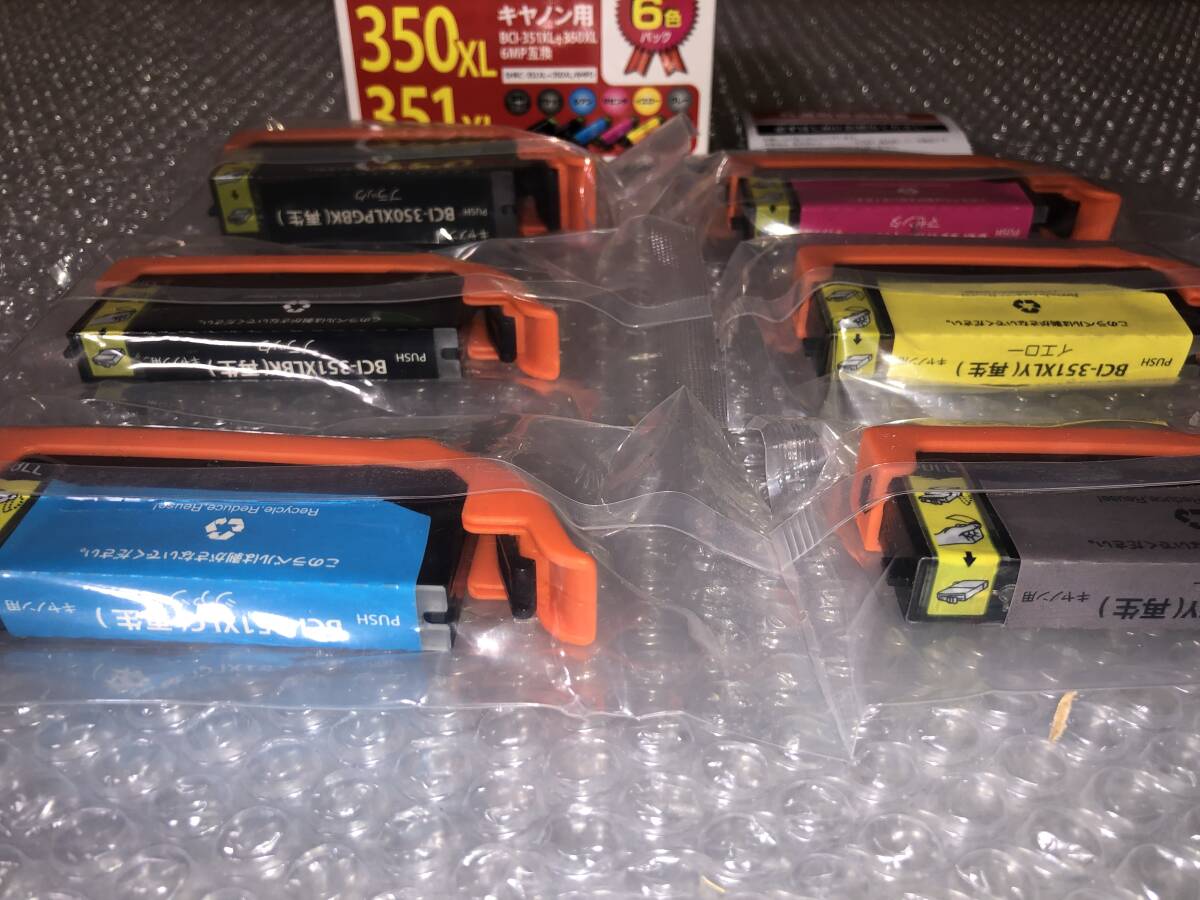 * M872[ unused goods | compatibility eminent | profit set ] Canon for BCI -350XL +351XL/6MP interchangeable recycle ink cartridge 6 color pack *