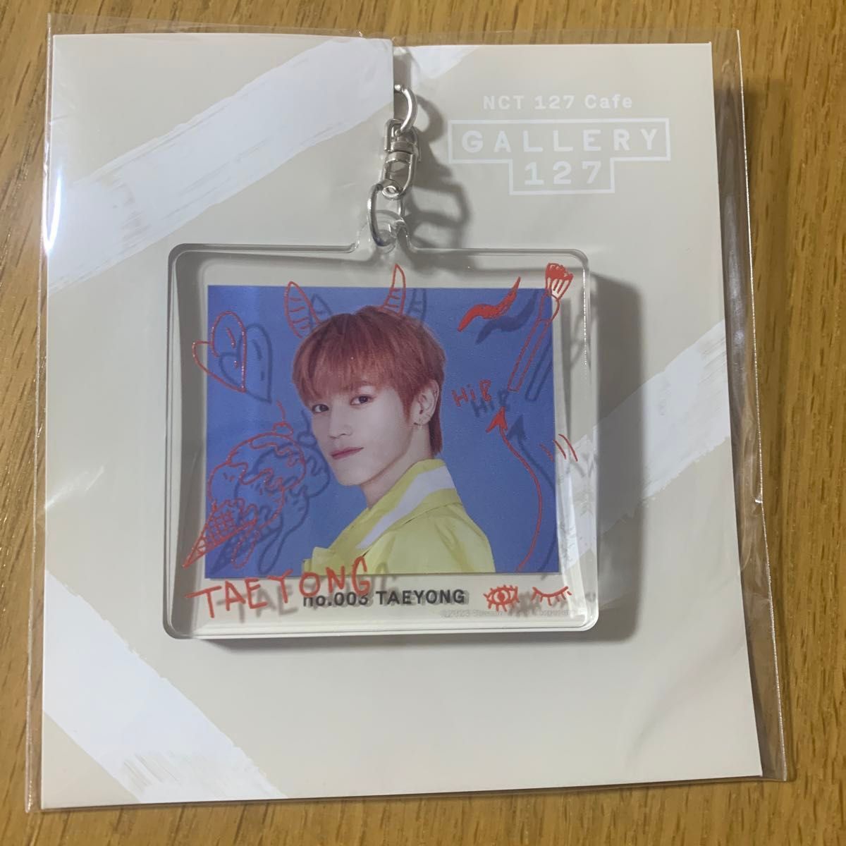 nct 127 cafe  ギャラリー127 nct テヨン  アクリル　キーホルダー　新品未開封　