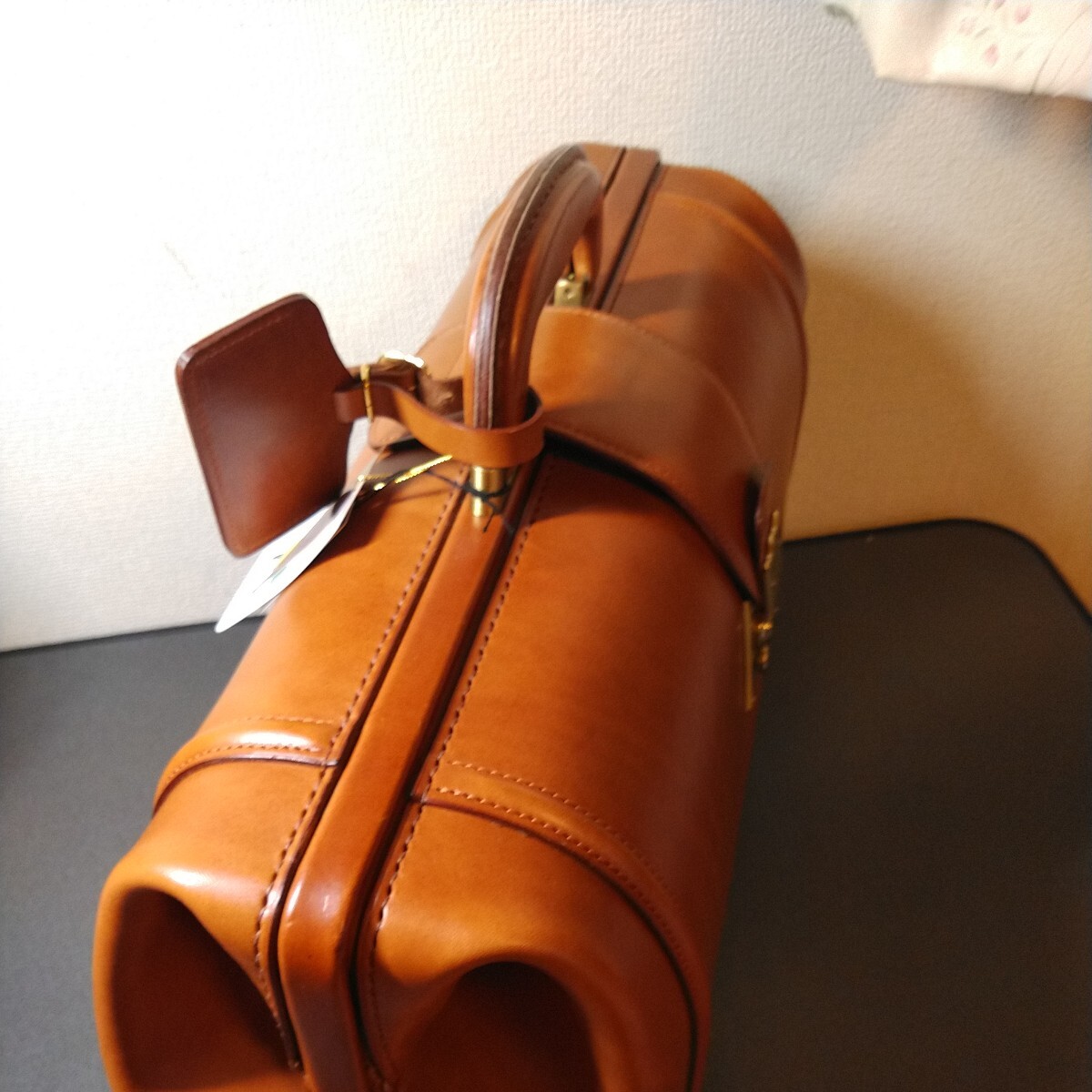  unused storage goods PORTER Yoshida bag leather Dulles bag 
