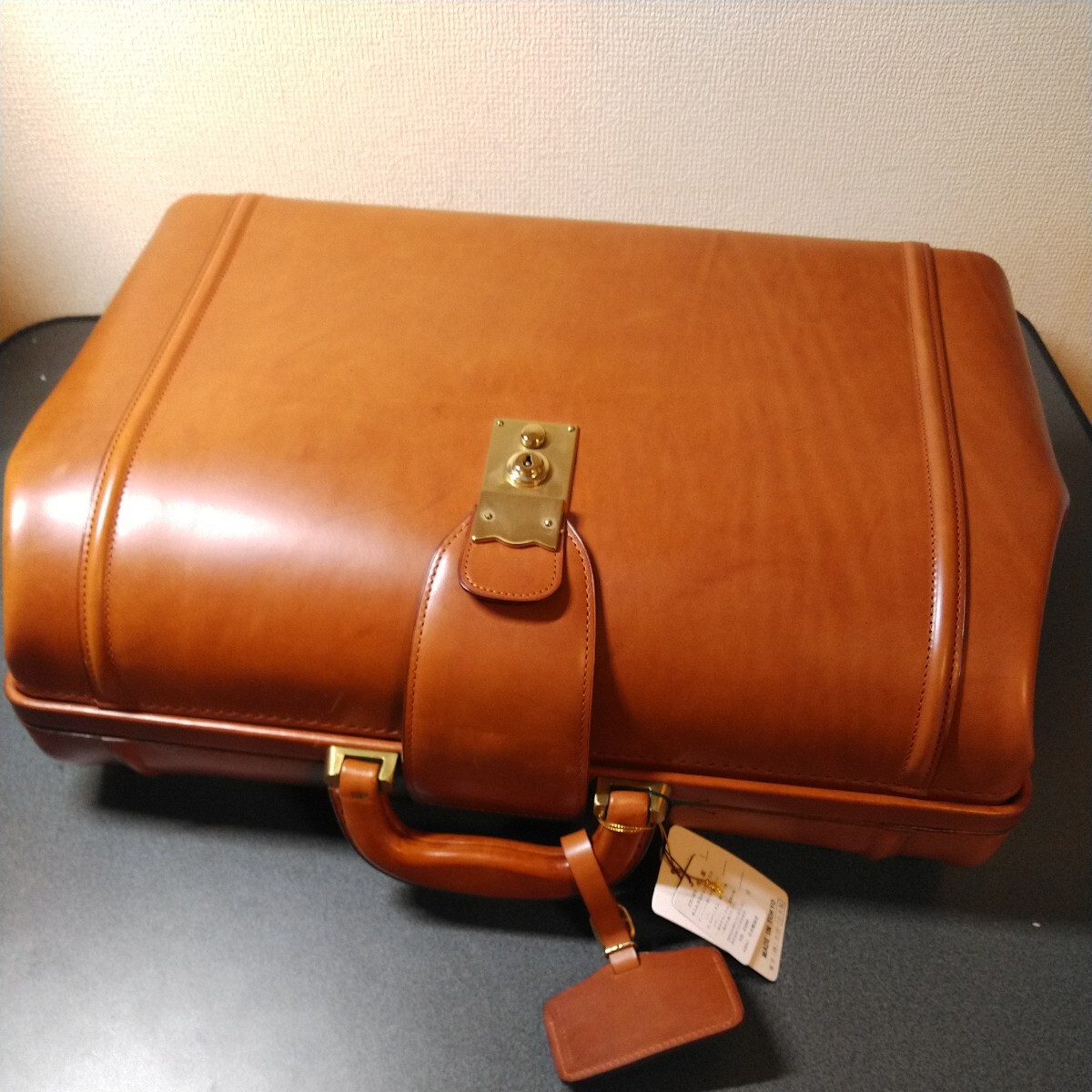  unused storage goods PORTER Yoshida bag leather Dulles bag 