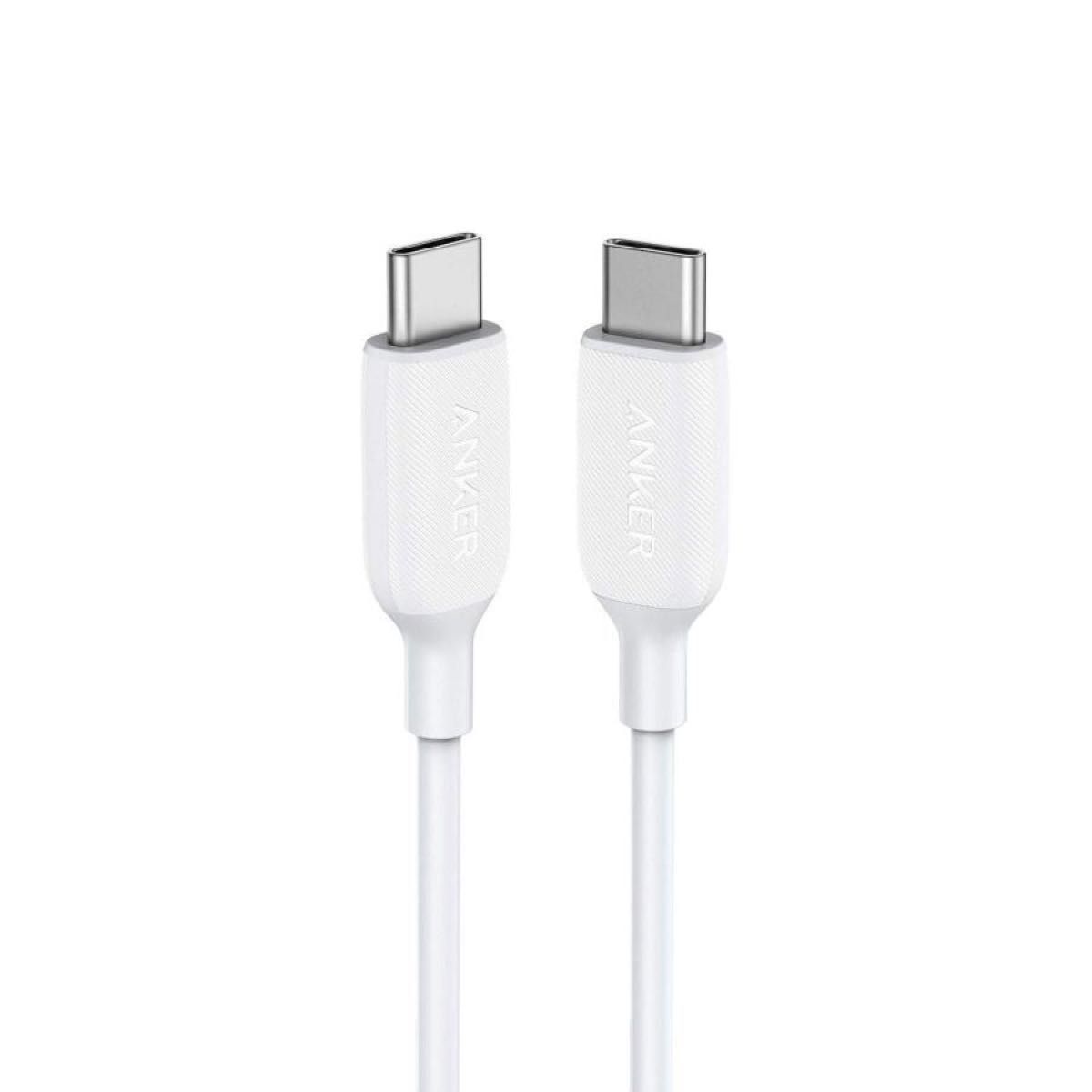 Anker PowerLine III USB-C 2.0 ケーブル 0.9m ホワイト 超高耐久 60W PD MacBook