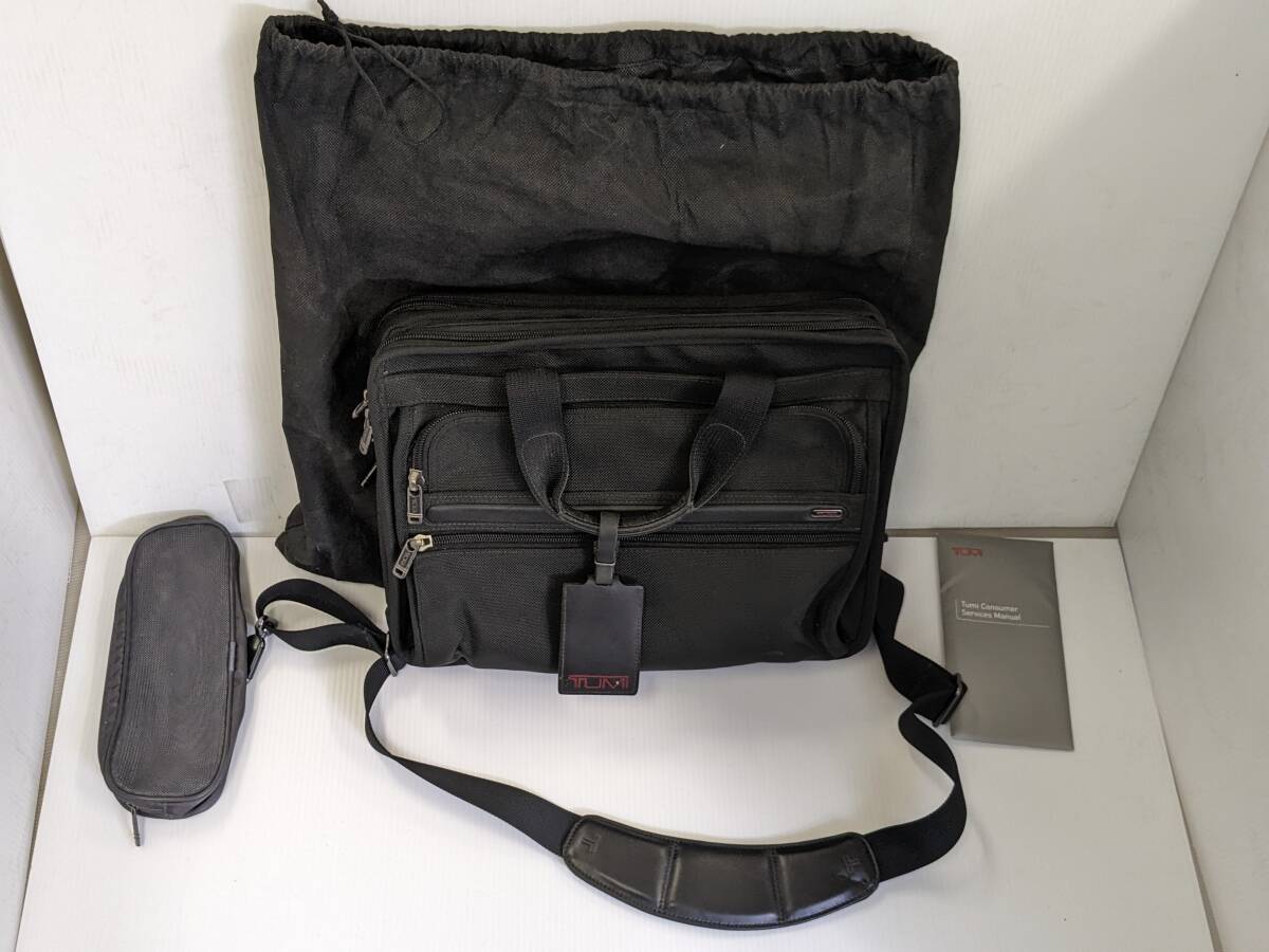 TUMI トゥミ ビジネスバッグ ブリーフケース 黒 ブラック 鞄 カバン（☆116）_画像1