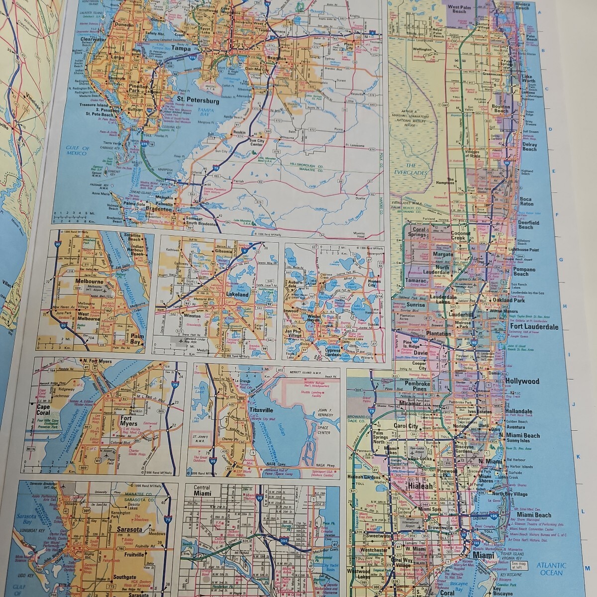 い29-008 RAND MCNALLY Road Atlas UNITED STATES CANADA MEXICO 1996_画像3