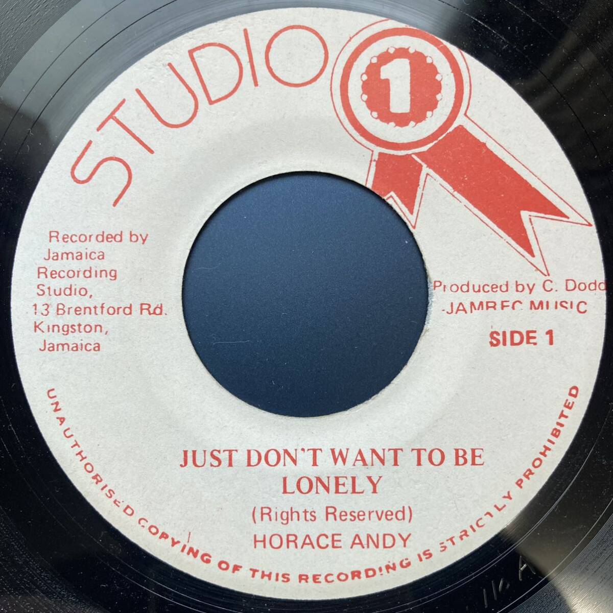 Horace Andy / Just To Want Be Lonely (Studio One 7inch) ホレス・アンディ_画像1