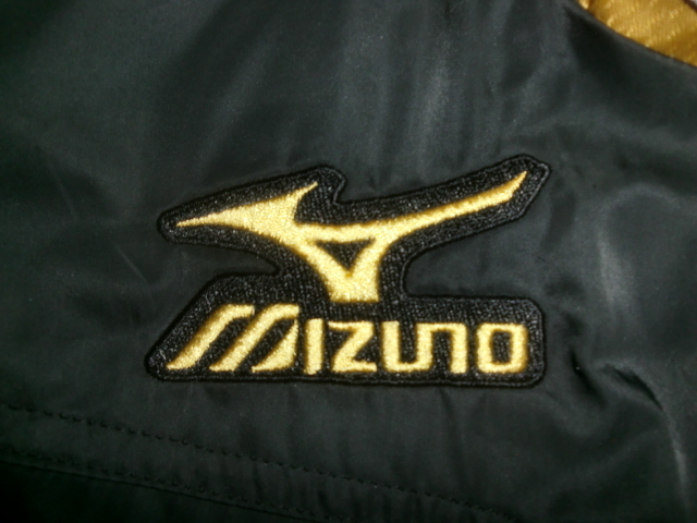 ★MIZUNO Mizuno Pro フルジップトレーニングトップ S 美津濃 ミズノプロ ウインドブレーカートップ ブラック/ゴールド/ホワイトの画像7