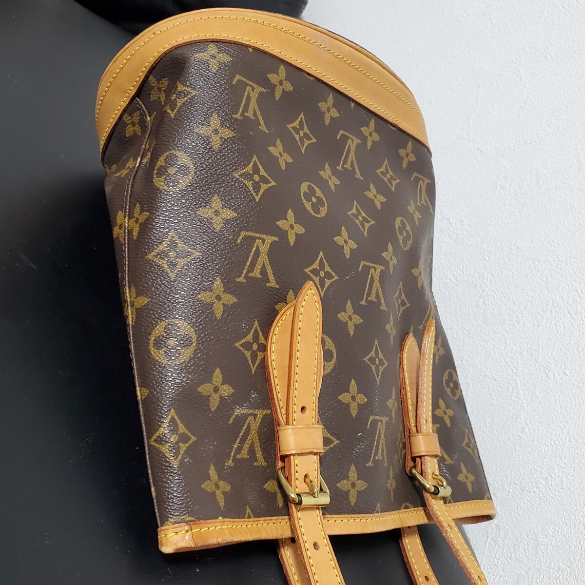 1円～LOUIS VUITTON ルイヴィトン モノグラム プチバケット ショルダーバッグ トートバッグ ポーチ付き M42238 934_画像4