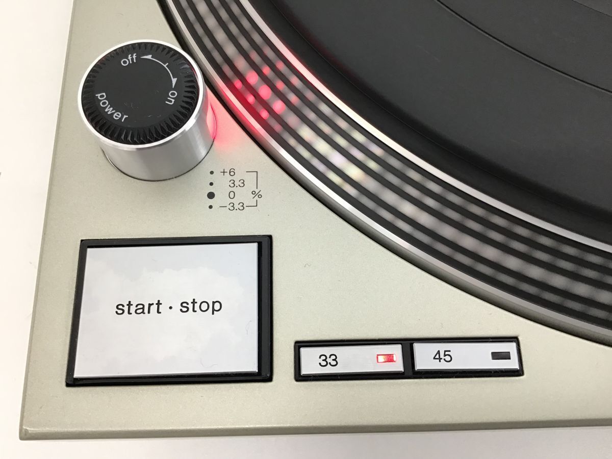 ●営ST785-140　【取扱説明書付き・通電確認済み】　Technics テクニクス SL-1200MK3DS ターンテーブル 元箱・付属品付き_画像8