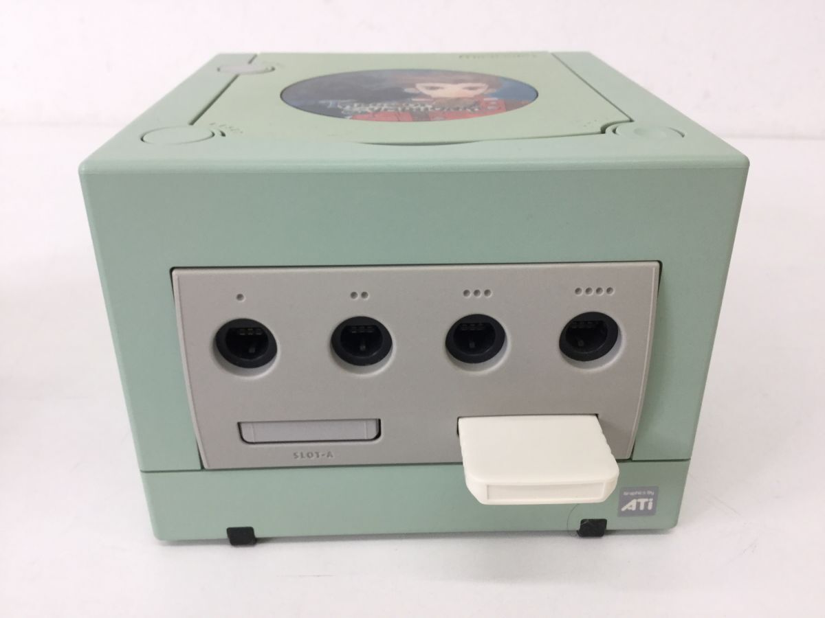 ●営FU454-80　Nintendo 任天堂 ゲームキューブ DOL-001 テイルズ オブ シンフォニア グリーン 本体/ソフトまとめ 計5本_画像4