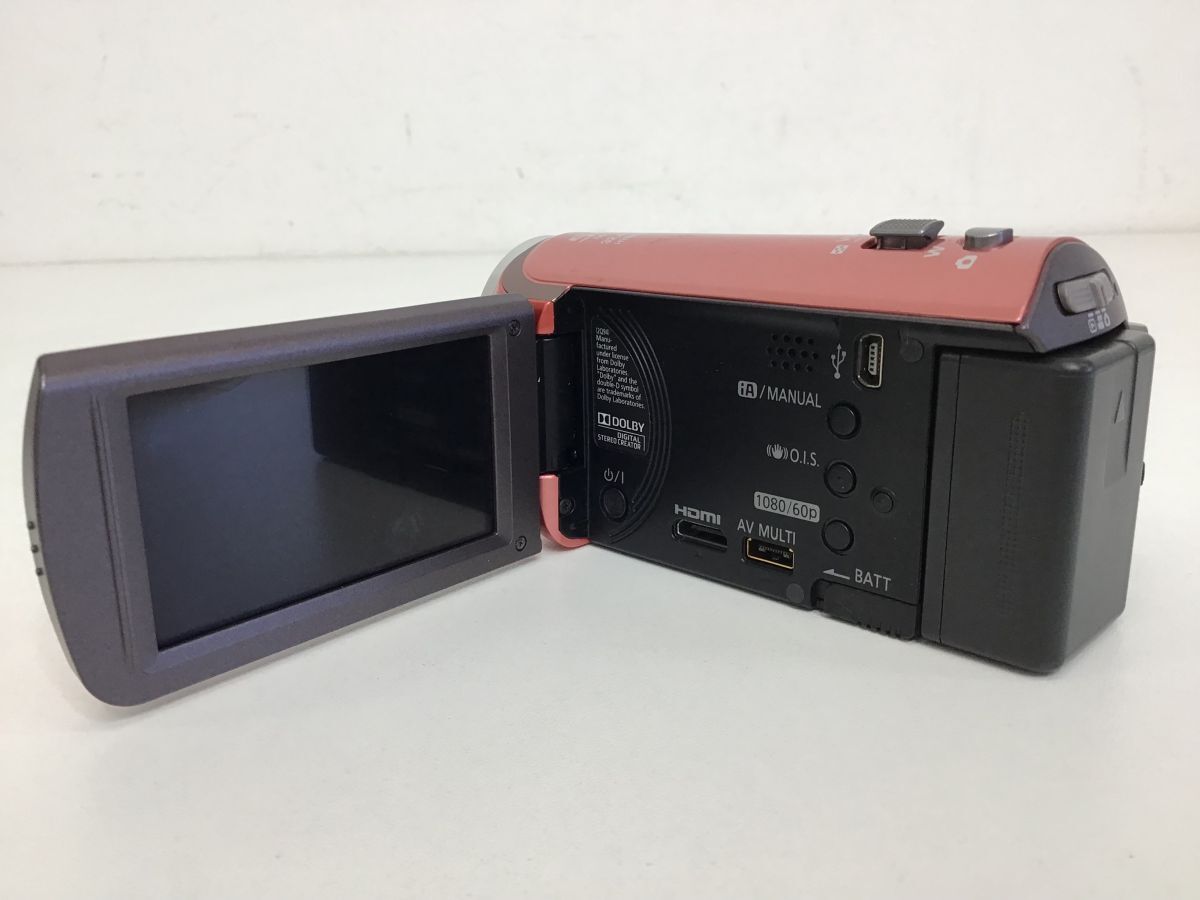 ●営KW788-60　Panasonic パナソニック デジタルハイビジョン ビデオカメラ HC-V300M f2.35～89.3㎜ 1:1.8 12年製 バッテリー VW-VBK180_画像8