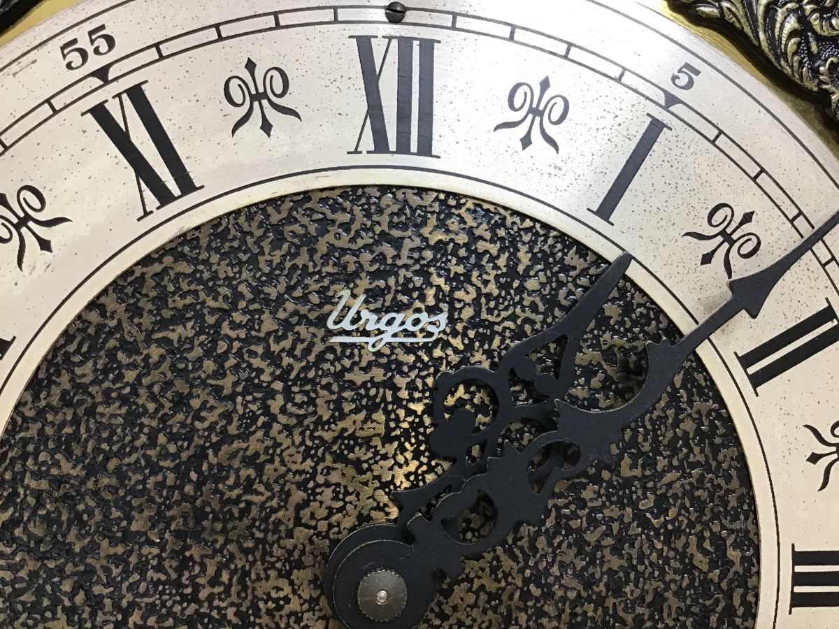 ●営SA541-100 【動作確認済み】 Urgos ウルゴス チャイム 時刻 置き時計 時計 インテリア アナログの画像10