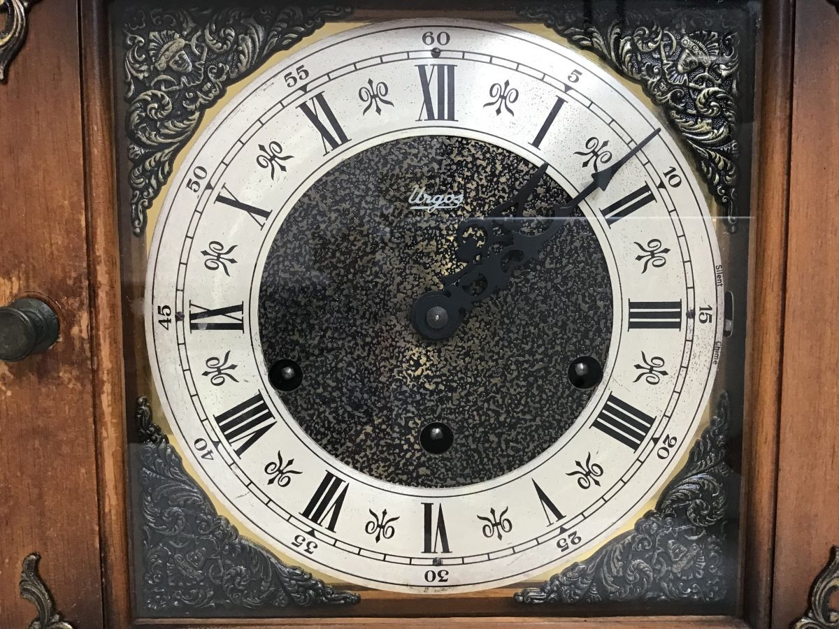 ●営SA541-100 【動作確認済み】 Urgos ウルゴス チャイム 時刻 置き時計 時計 インテリア アナログの画像8