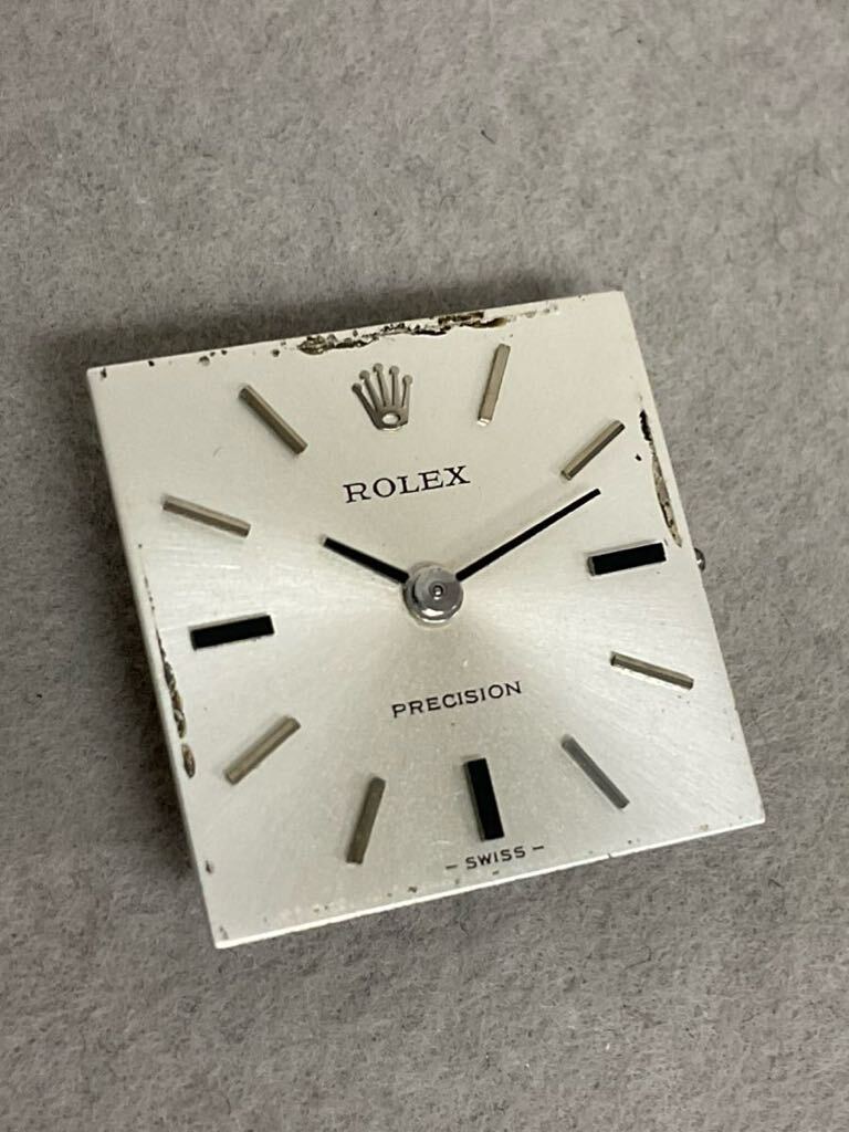 .KW325-60* ROLEX PRECISION Rolex Precision square silver Movement only ( junk )
