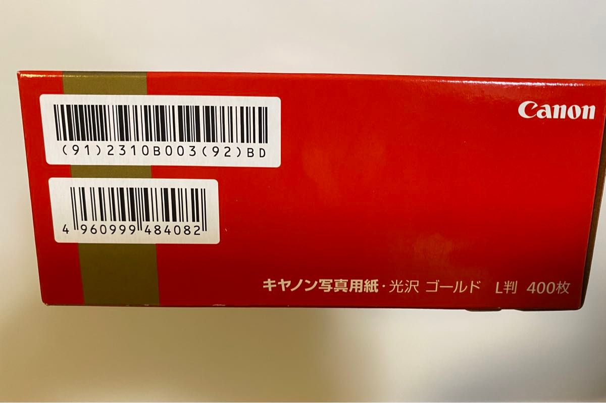 Canon 写真用紙 光沢 ゴールド L判 400枚 GL-101L400