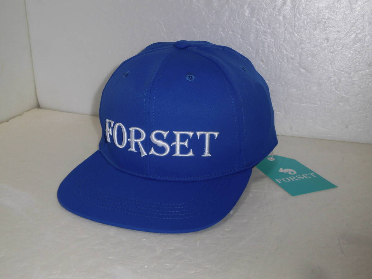 定価4950円 未使用 正規品 フォルセット ゴルフ キャップ 青 ブルー 帽子 1021-5501 FORSETツイルキャップ ヴォルヴァ_画像1