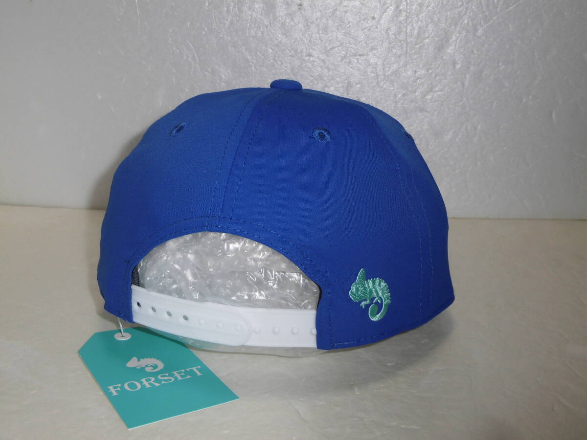 定価4950円 未使用 正規品 フォルセット ゴルフ キャップ 青 ブルー 帽子 1021-5501 FORSETツイルキャップ ヴォルヴァ_画像3