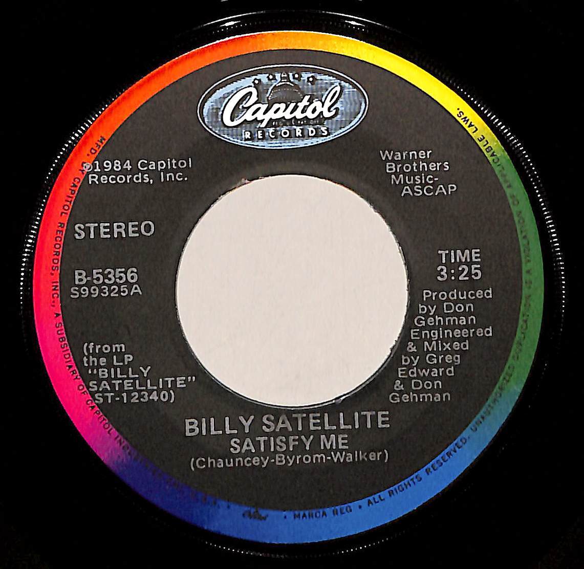 C00197438/EP/Billy Satellite「Satisfy Me / Turning Point(1984年：B-5356)」_画像3