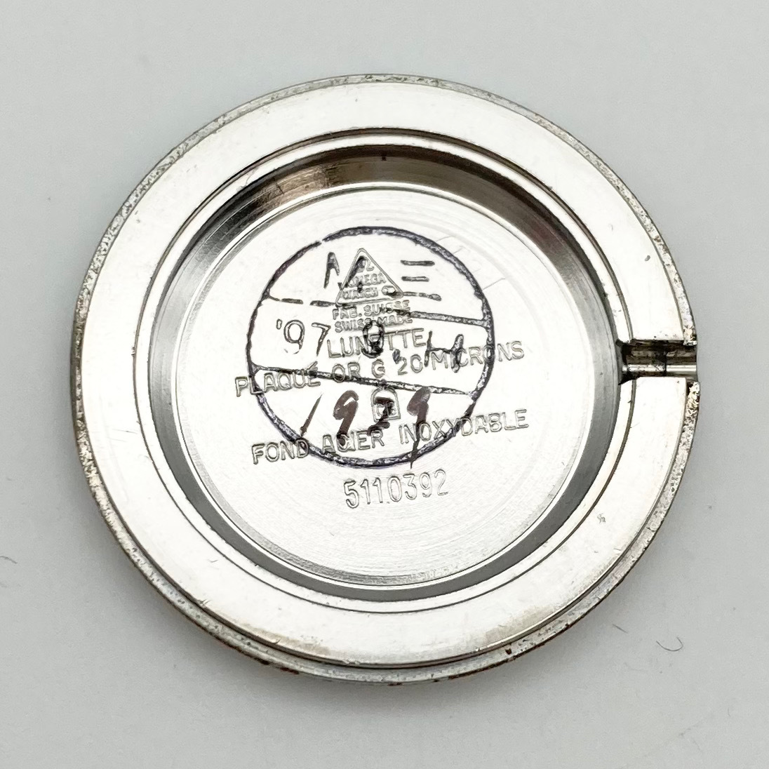 1円 稼働品 OMEGA DE VILLE オメガ デビル 手巻き レディース 腕時計 ゴールド 花柄 彫り 文字盤 ヴィンテージ OC0001_画像10