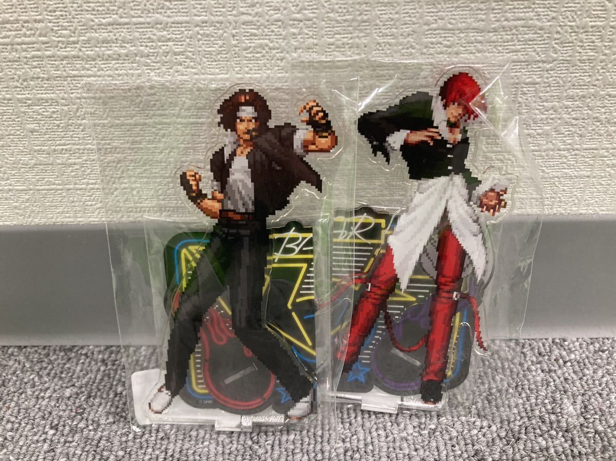 ネオジオ新品未使用未開封美品 KOF BARアクリルスタンド acrylic stand neo geo bar kof Iori Yagami kyoセット　希少品美品レア正規品_画像2