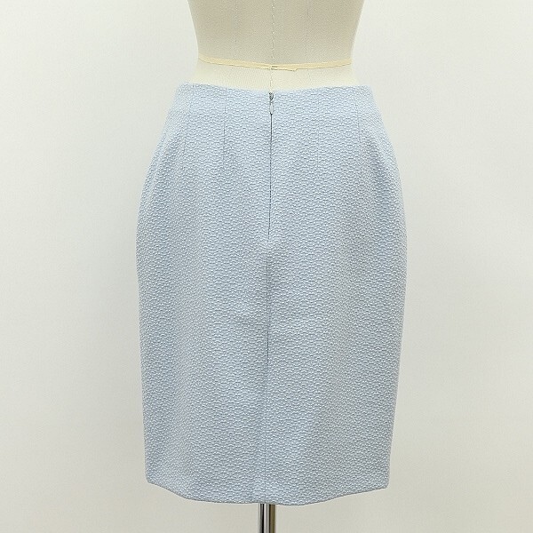  внутренний стандартный товар *Christian Dior Christian Dior текстильный узор шерсть юбка голубой 38