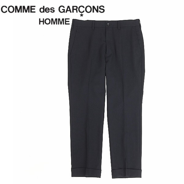 ◆COMME des GARCONS HOMME コムデギャルソン オム AD2012 スラックス テーパード パンツ 黒 ブラック XS_画像1