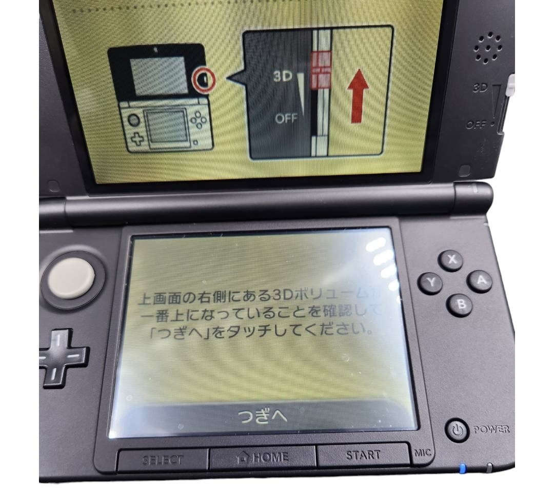 動作品 ニンテンドー Nintendo 3DS LL メタリックブラック 本体のみ タッチペンあり_画像5