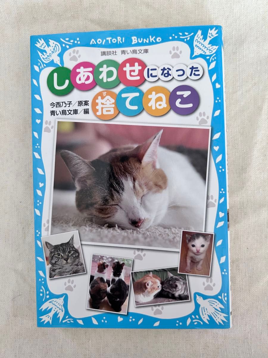 朝の読書に読んでました！中学年〜中学生向け！しあわせになった捨て猫 /  講談社/青い鳥文庫 / 猫