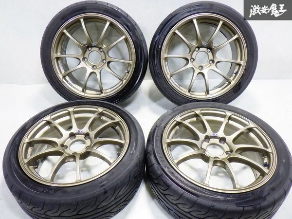 ●ADVAN RACING アドバンレーシング RZ 17インチ 7.5J +48 PCD114.3 5穴 5H ハブ径 約72mm 215/45R17 NEOVA 4本 タイヤ NCEC ロードスター_画像2