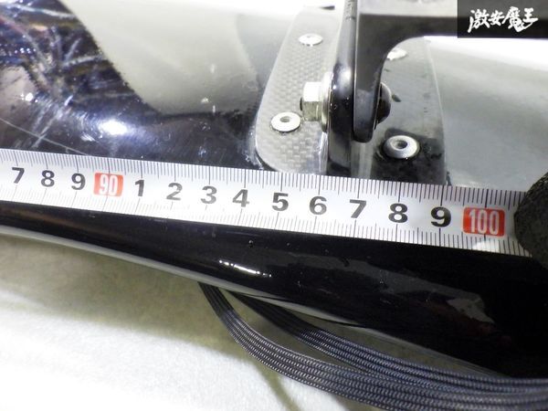 社外 NCEC ロードスター リア リヤ ウイング スポイラー ハネ FRP 黒 ステー付き 横幅 約130cm_画像9