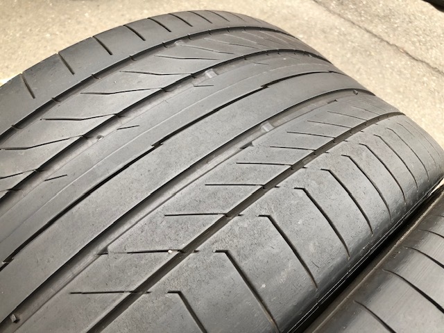 295/35R21【マセラティ承認】コンチネンタル コンチスポーツコンタクト5 CSC5 MGT 18年製 中古品2本セット レヴァンテ グレカーレ 等 YM_画像2