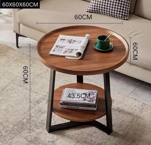 高品質サイドテーブル 丸形 別荘 卓 ナイトテーブル リビング 北欧 木製 コーヒーテーブル 贅沢の画像3