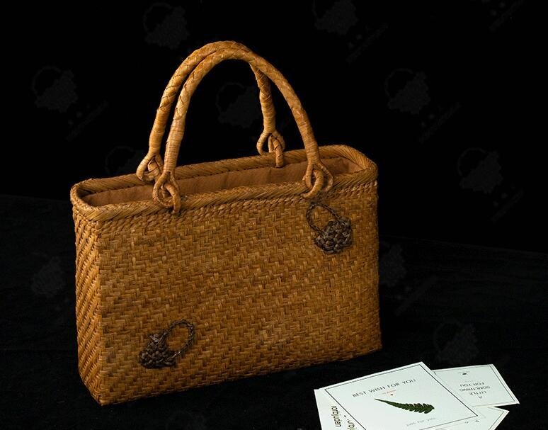  rare! handmade beautiful goods mountain .. basket bag hand-knitted mountain ... bag basket cane basket 