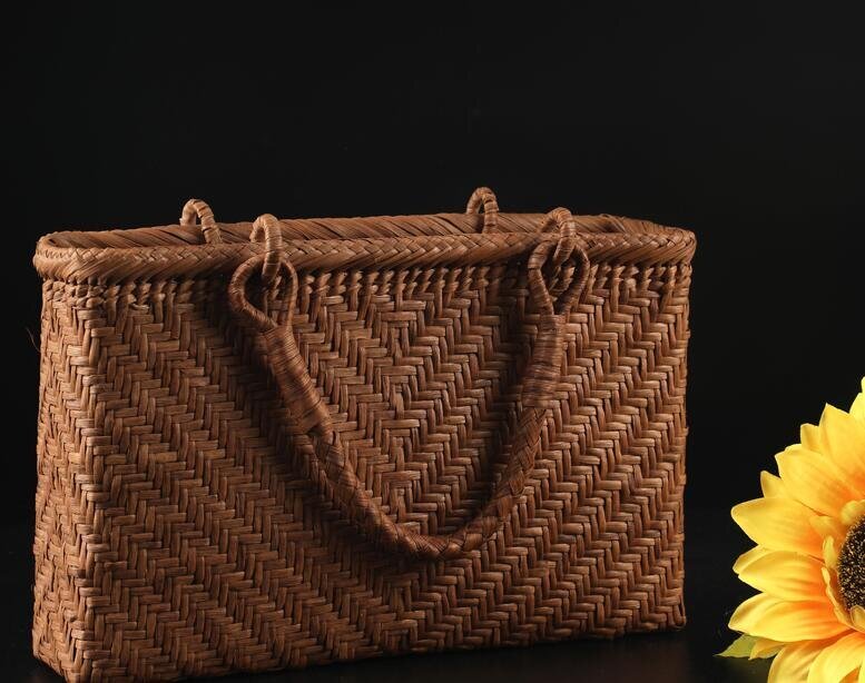  worker handmade superior article mountain .. basket bag hand-knitted mountain ... bag basket cane basket high class handbag 