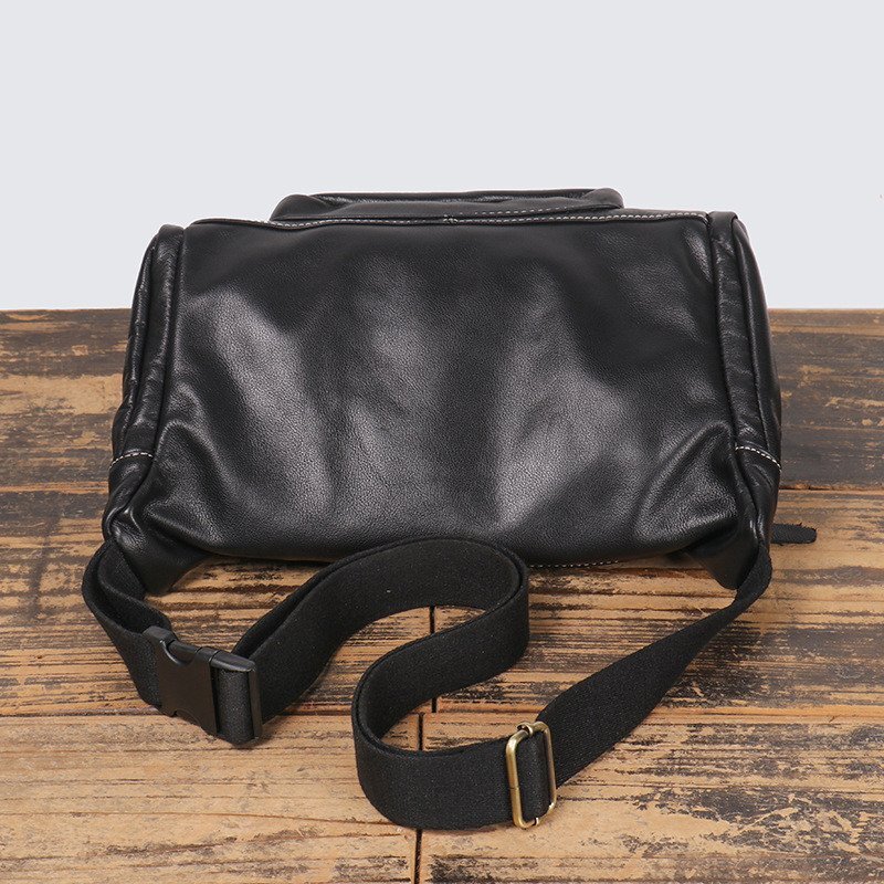  body bag original leather one shoulder bag men's sling bag waist bag belt bag leather . back high capacity bicycle bag 