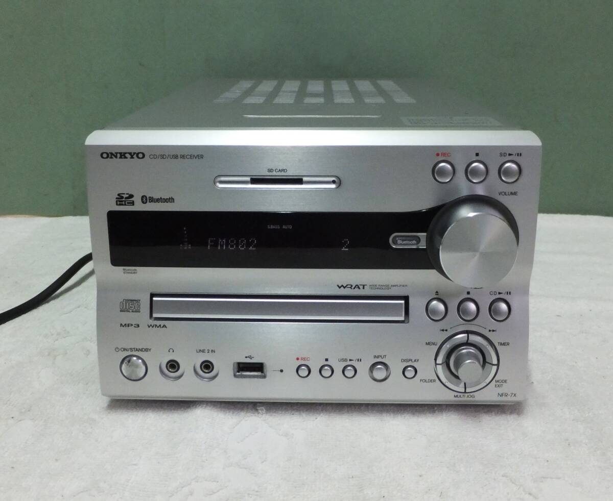 ONKYO オンキョー CD/SD/USB レコーダー NFR-7X 本体 中古_画像2