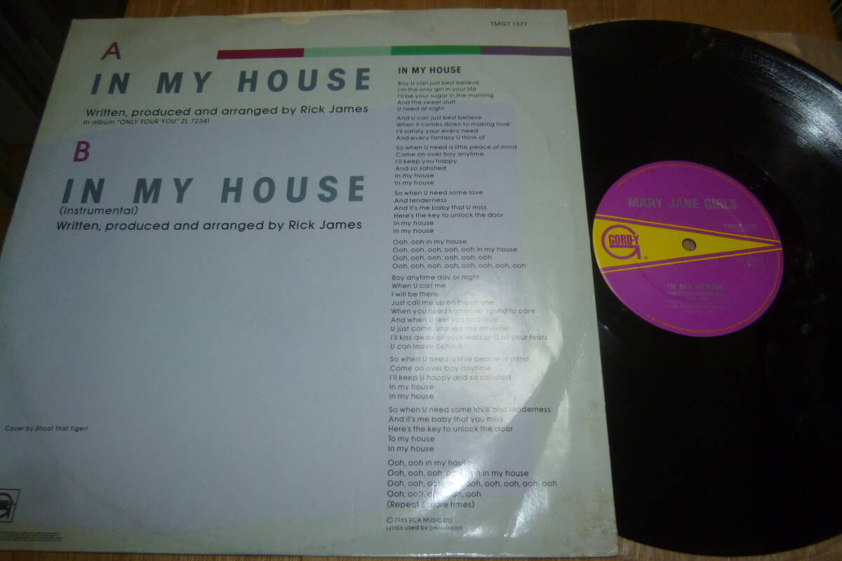  12” MARY JANE GIRLS // IN MY HOUSEの画像2