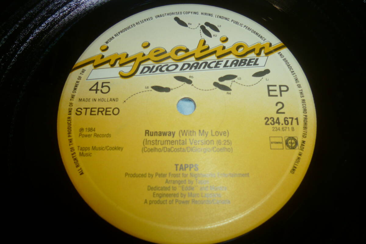  12” TAPPS // RUNAWAY (WITH MY LOVE)の画像5