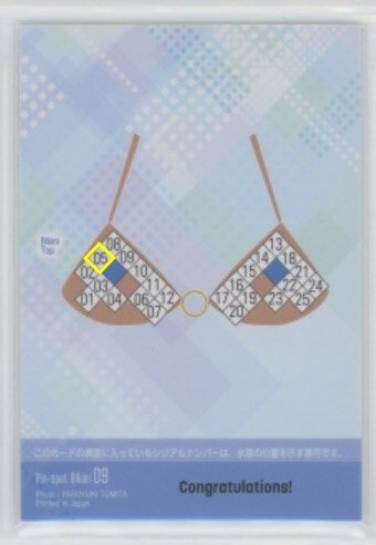 HIT\'S/RaMu4 ~2024~ pin spo bikini card 09 #05/25 ( nipple attaching close! tea × blue bla) 240314-111