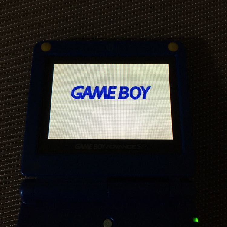  exterior rare color lock man blue * original exterior *GBA SP AGS-101 specification * Game Boy Advance SP backlight liquid crystal replaced body 