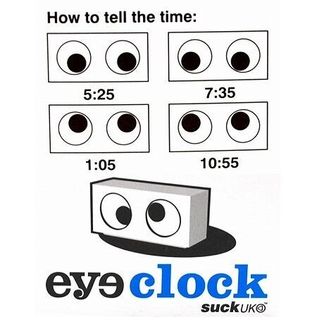 【激レア】 eye clock ／ 置時計 置き時計 瞳時計 目時計 viyo Fun looking time tracker _画像5