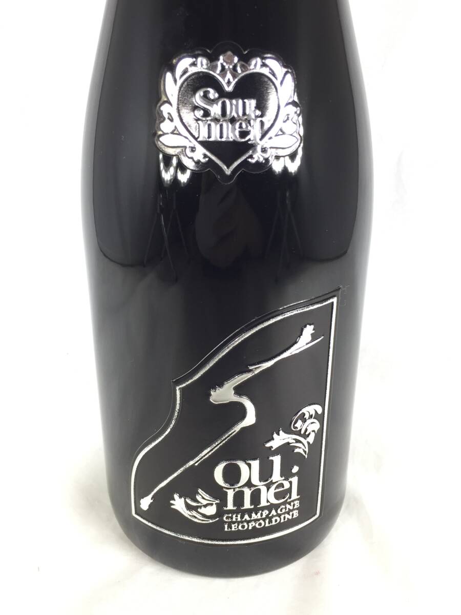【Se-01】未開封品 Soumei ソウメイ ブラック ブランドノワール シャンパン 750ml アルコール度数12.5% ケース付き シャンパーニュ_画像2