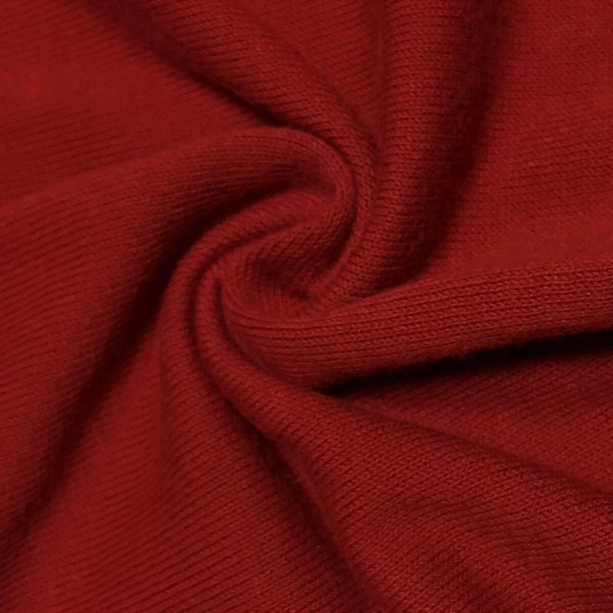 新品　コムサイズム　UVカット　ニット　セーター　赤　スクエアネック　七分袖　M　マシンウォッシャブル　ファイブフォックス_画像3