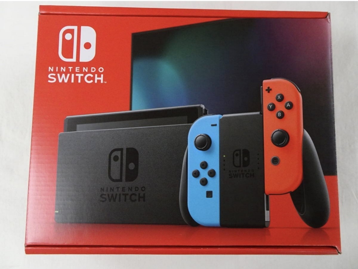  new model as good as new unused goods Nintendo Switch( battery improvement version ) neon blue neon red Nintendo switch 