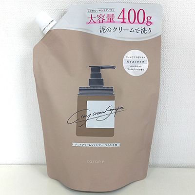 はぐくみプラス cocone クレイクリームシャンプー ME モイストタイプ 詰め替え用 400g 4573587781564_画像1