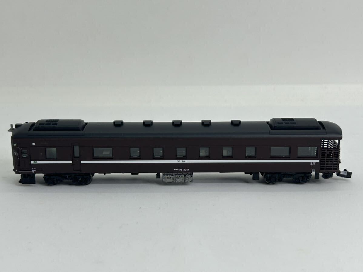 オロテ35-4001 テールライト点灯 加工品 単品 KATO 10-1500 35系4000番台[SL「やまぐち」号］5両セット ばらし品_画像3