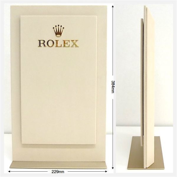 ロレックス ディスプレイ スタンド 室内看板 販売店用 希少品 ★ ROLEX ケース箱冊子タグ 腕時計スタンド ノベルティ 非売品 22-0030-v3