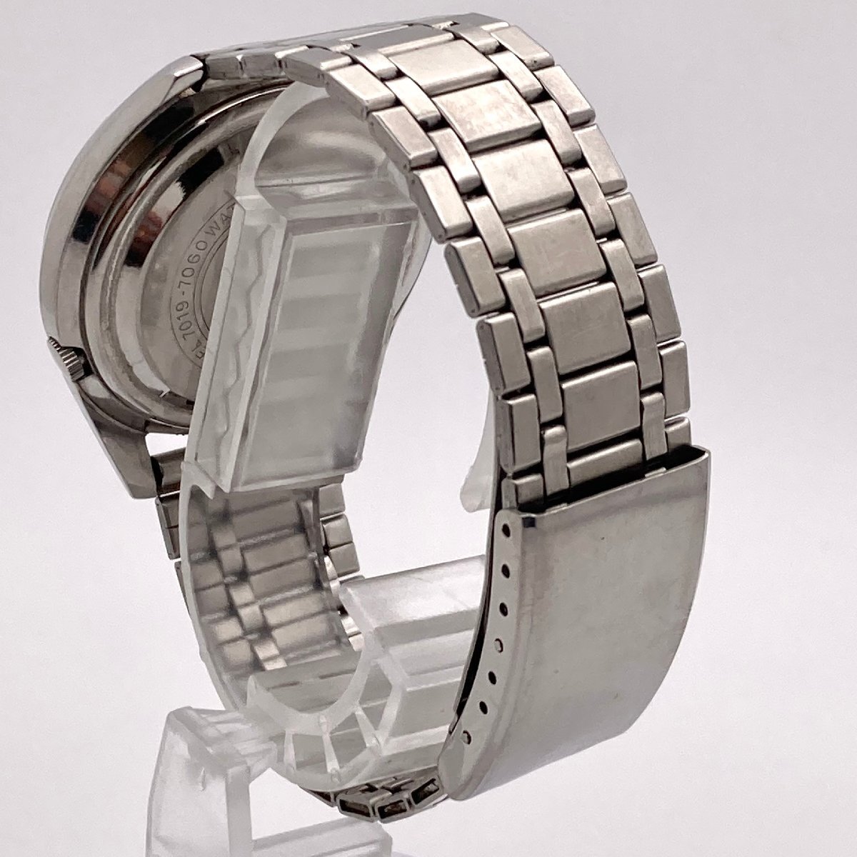SEIKO セイコー 5アクタス 7019-7060 デイデイト シルバーカラー文字盤 21石 AT/自動巻き メンズ腕時計 ジャンク 3-56-Hの画像4
