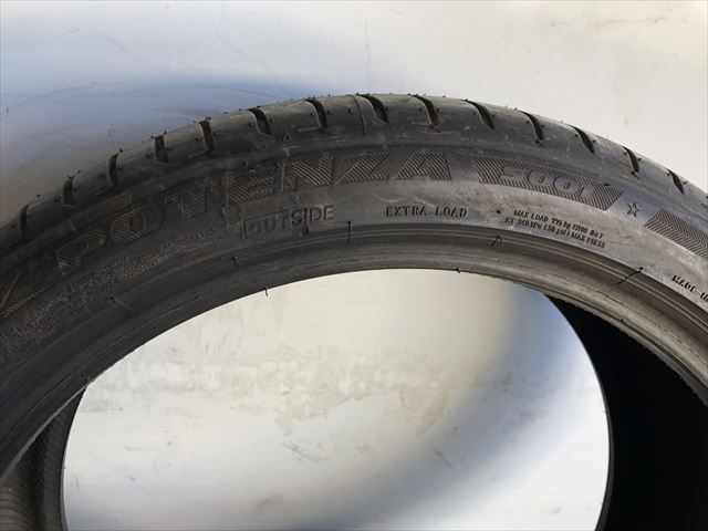 激安中古タイヤ  245/40R20 99Y RFT BS POTENZA S001 ☆  19年製  1本の画像4